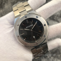 New arrival carbon pattern dial all stainless steel wristwatches men wrist luxury